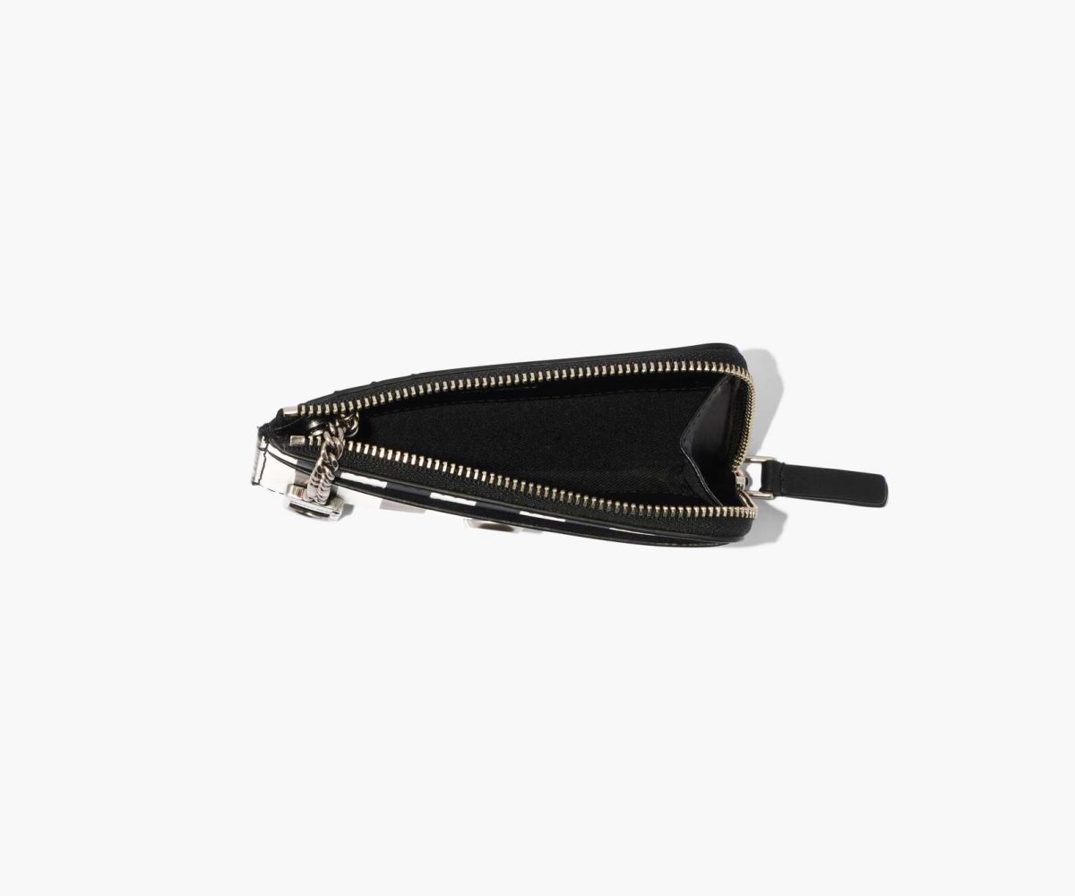 Marc Jacobs A Strisce J Marc Top Zip Multi Wallet Nere Bianche | SZH964357