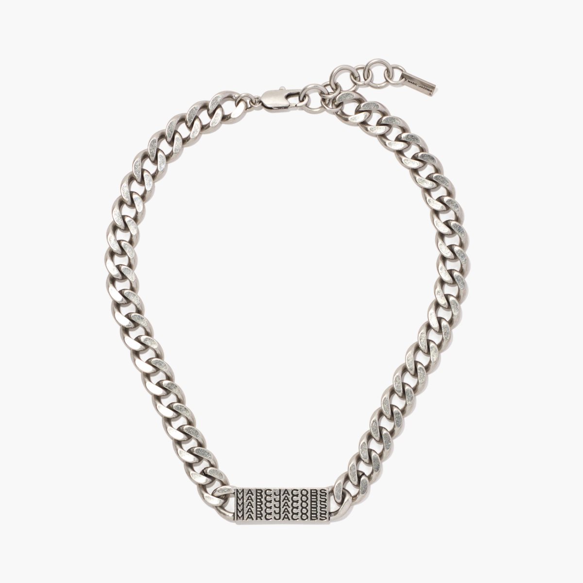 Marc Jacobs Barcode Monogram ID Chain Necklace Argento | PRW673895