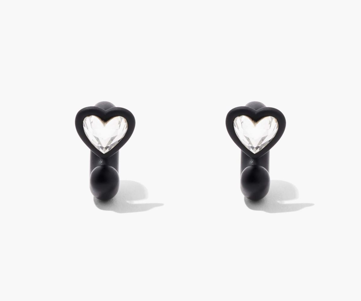 Marc Jacobs Charmed Heart Hoops DTM Nere Colorate | GCP319642