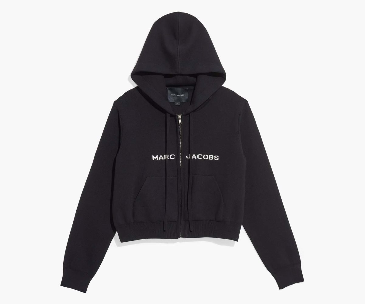 Marc Jacobs Cropped Zip Hoodie Nere | XKY547861