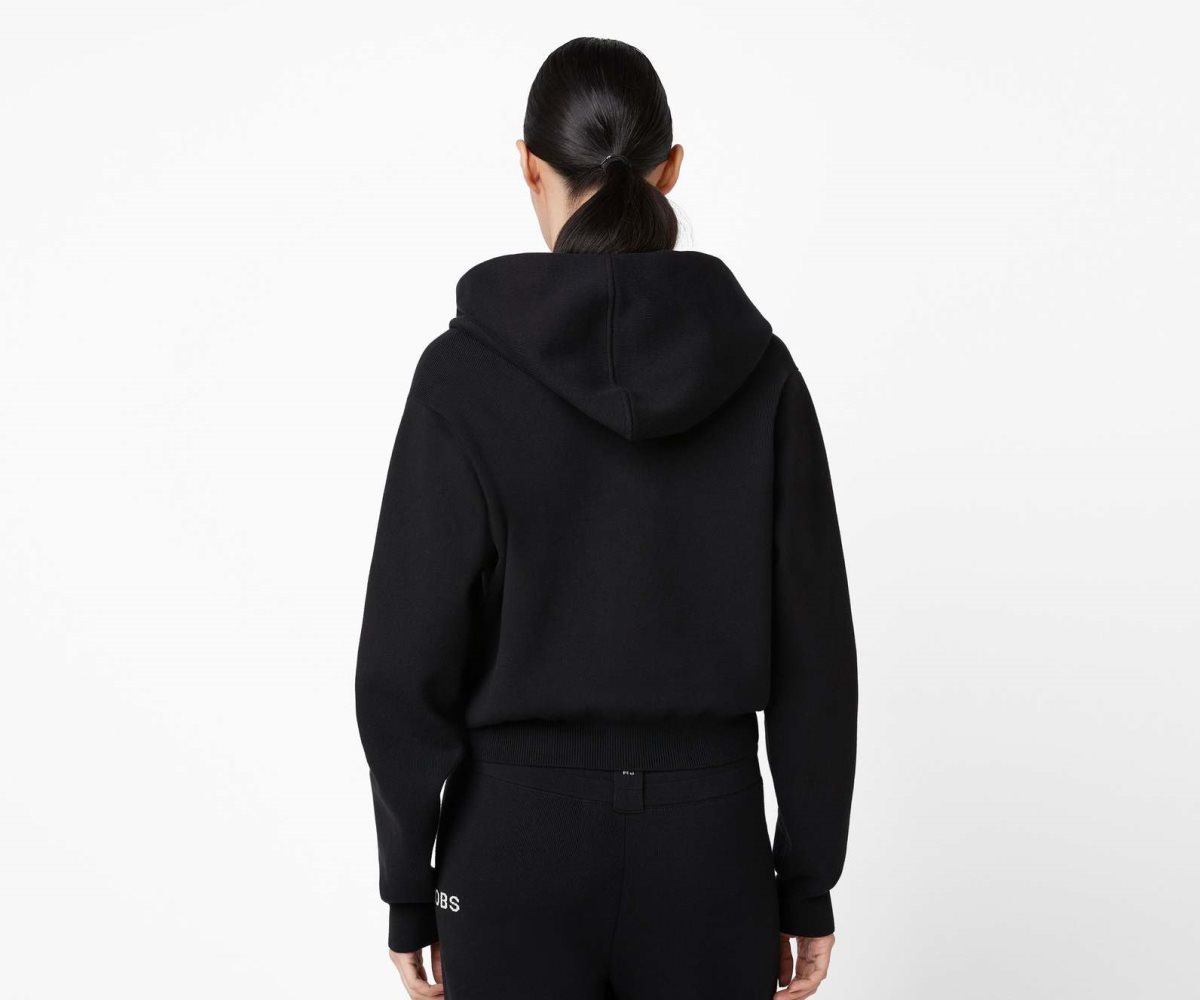 Marc Jacobs Cropped Zip Hoodie Nere | XKY547861