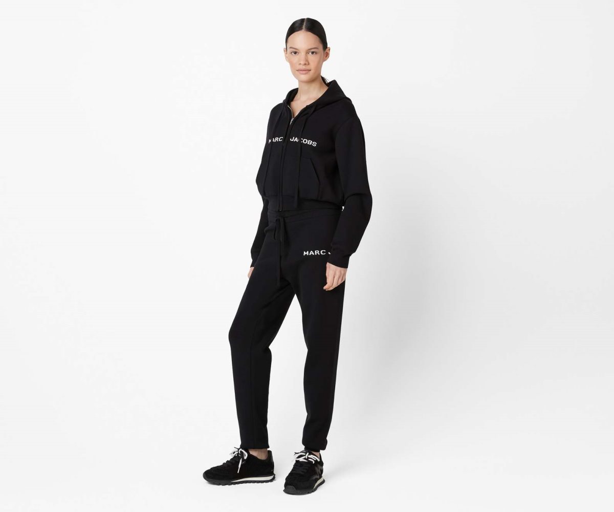 Marc Jacobs Cropped Zip Hoodie Nere | XKY547861