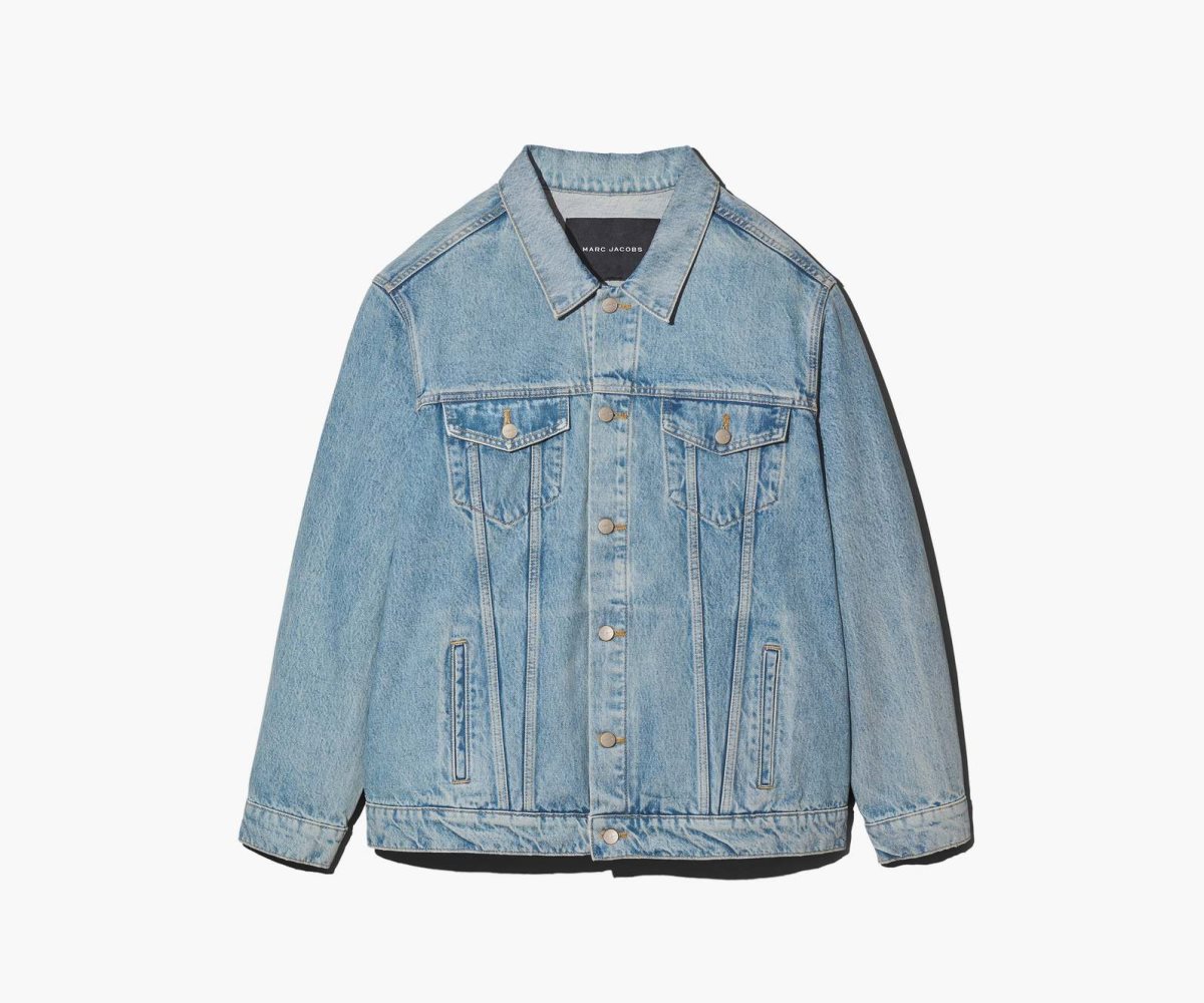 Marc Jacobs Denim Trucker Jacket Arancioni Blu | DRK674159