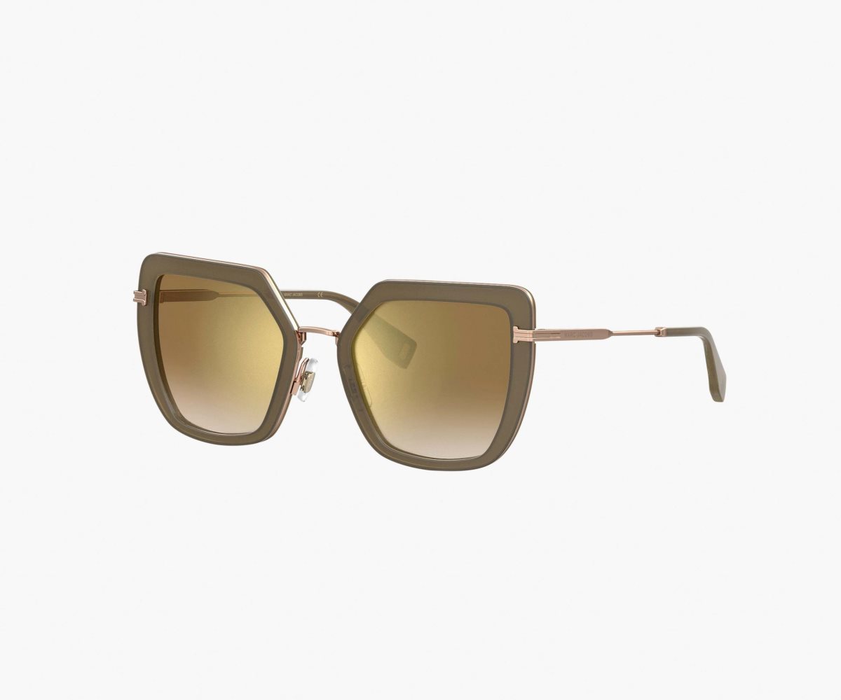 Marc Jacobs Icon Oversized Butterfly Sunglasses Oro | DXU109452