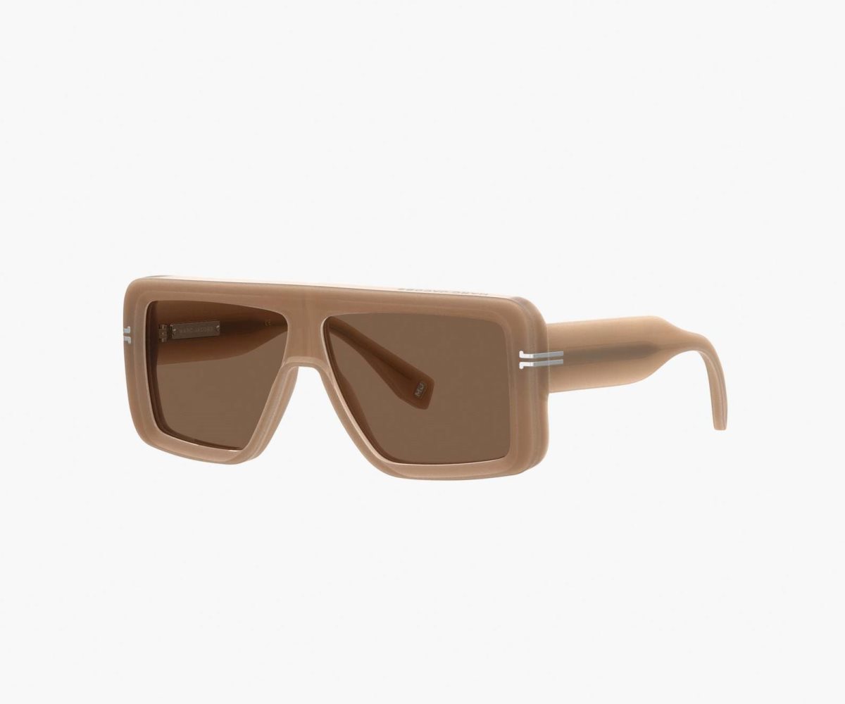 Marc Jacobs Icon Rectangular Sunglasses Beige | THO591862