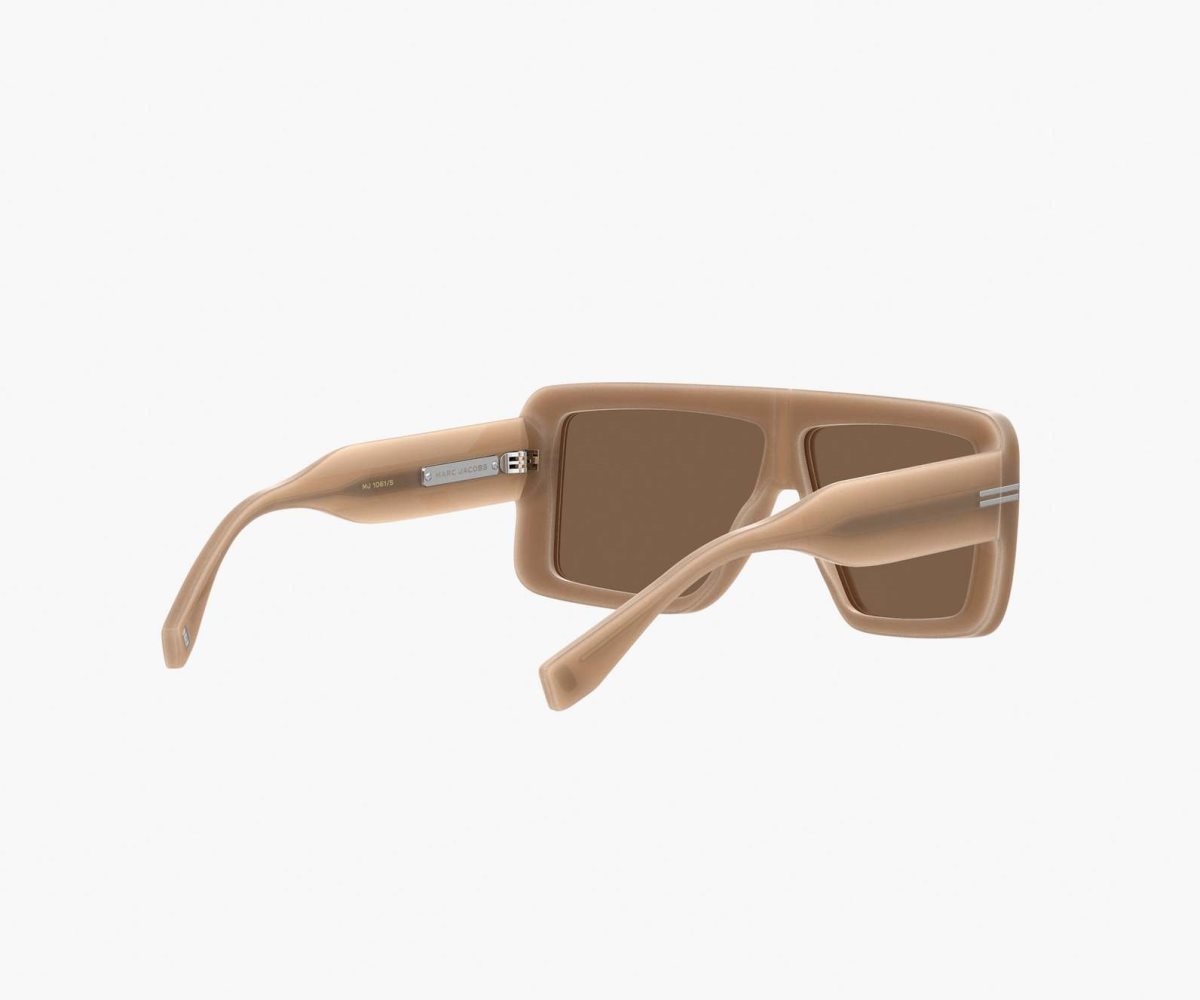 Marc Jacobs Icon Rectangular Sunglasses Beige | THO591862