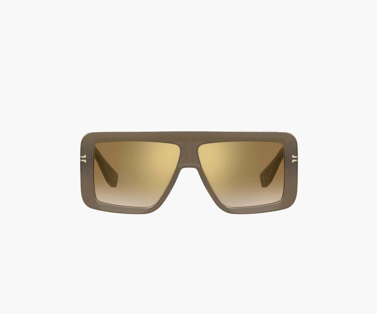 Marc Jacobs Icon Rectangular Sunglasses Verde Oliva | WKI406318