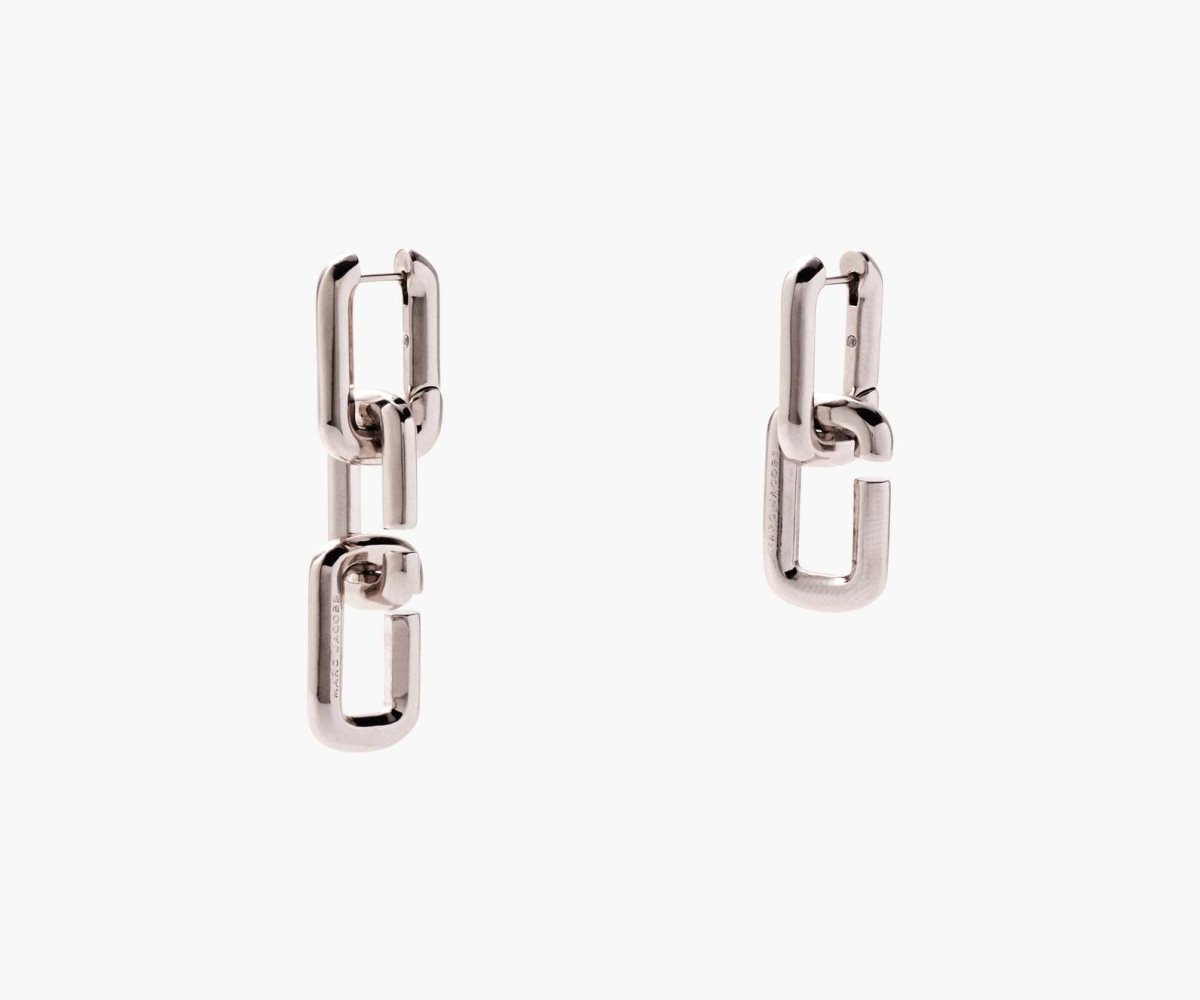 Marc Jacobs J Marc Chain Link Earrings Argento | MZE673259