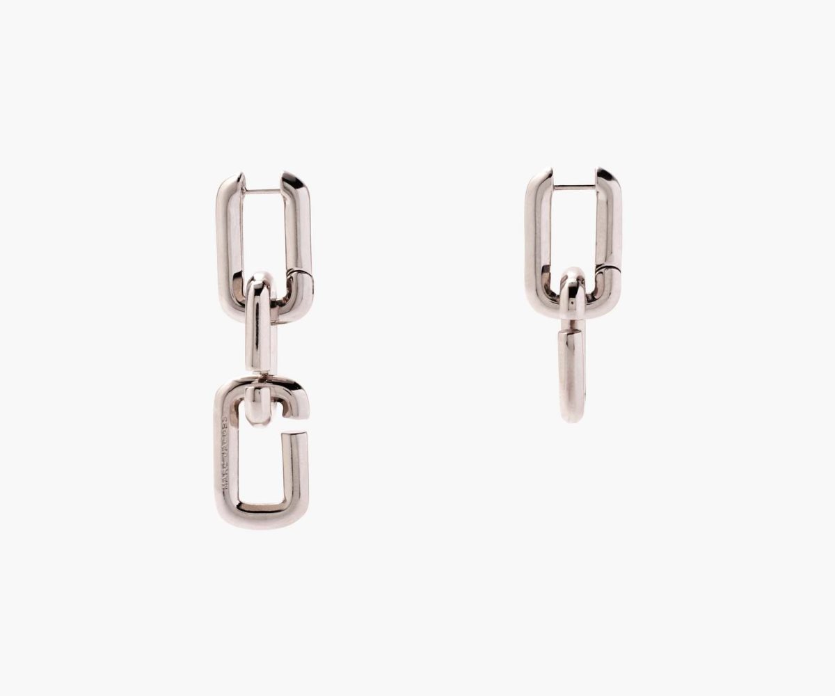 Marc Jacobs J Marc Chain Link Earrings Argento | MZE673259