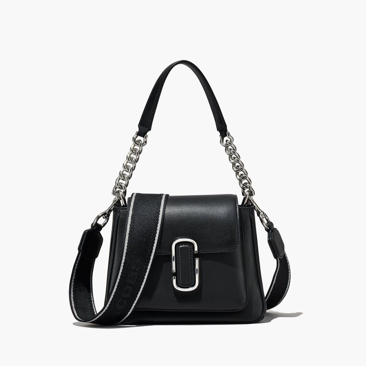 Marc Jacobs J Marc Chain Mini Satchel Nere Argento | JIZ975803