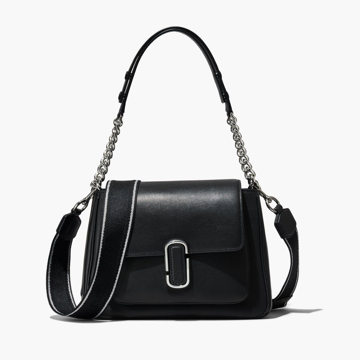 Marc Jacobs J Marc Chain Satchel Nere Argento | ATM217569