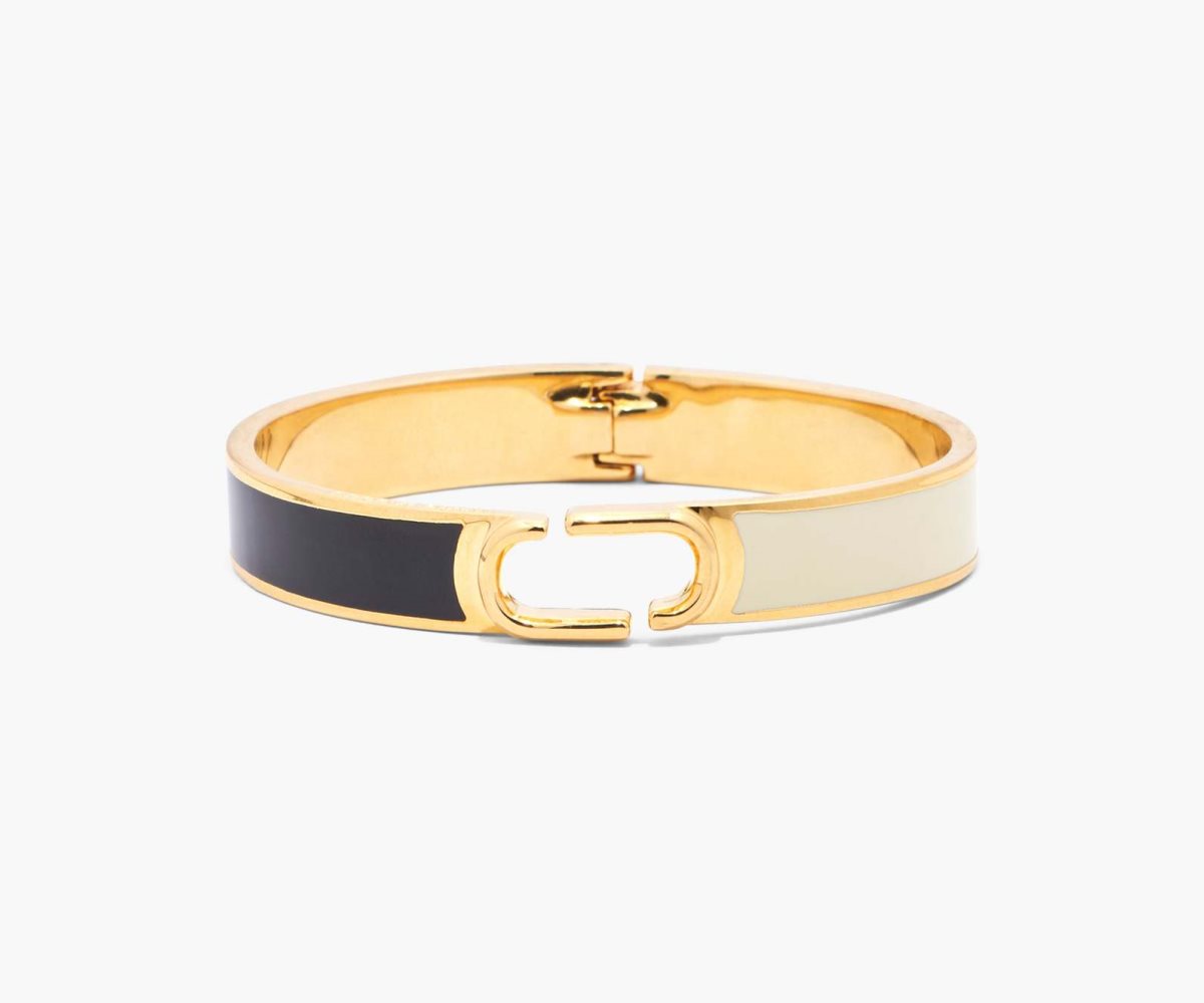 Marc Jacobs J Marc Hinge Bangle Nere Oro | GTH504612