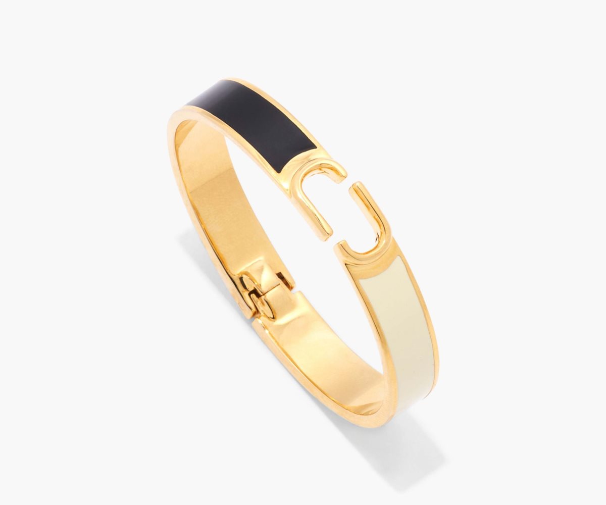 Marc Jacobs J Marc Hinge Bangle Nere Oro | GTH504612