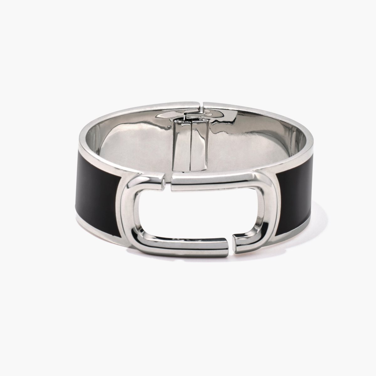 Marc Jacobs J Marc Large Hinge Bangle Nere Argento | WXS045813