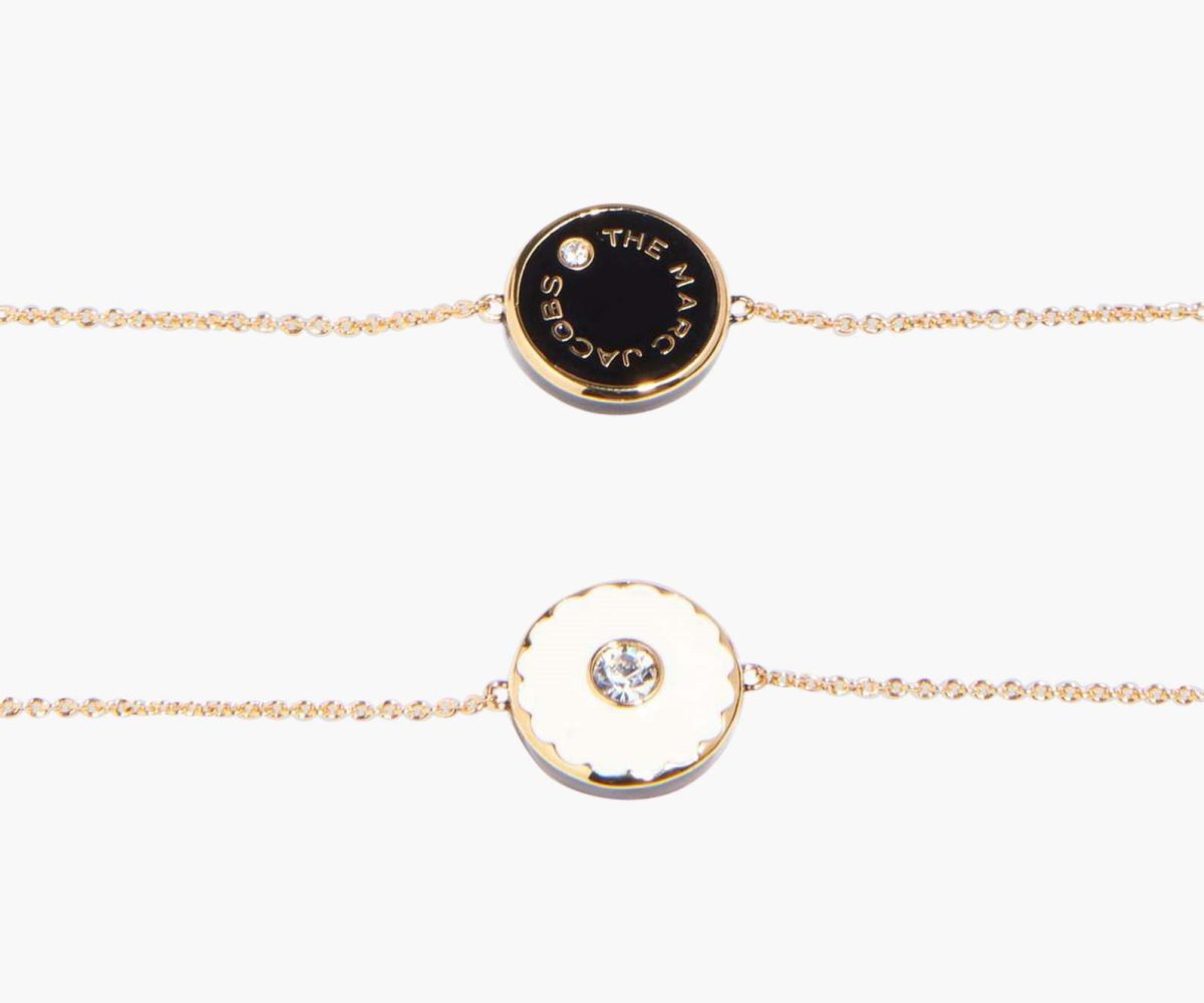 Marc Jacobs Medallion Bracelet Crema Oro | VGD709425