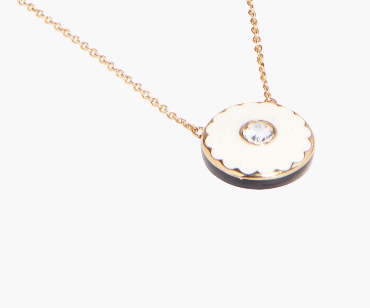 Marc Jacobs Medallion Pendant Crema Oro | DQR528391