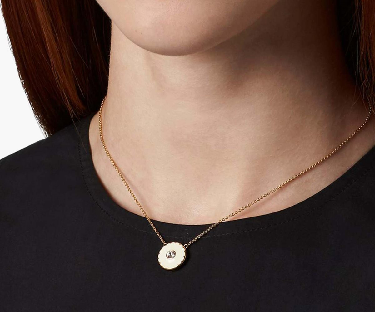 Marc Jacobs Medallion Pendant Crema Oro | DQR528391