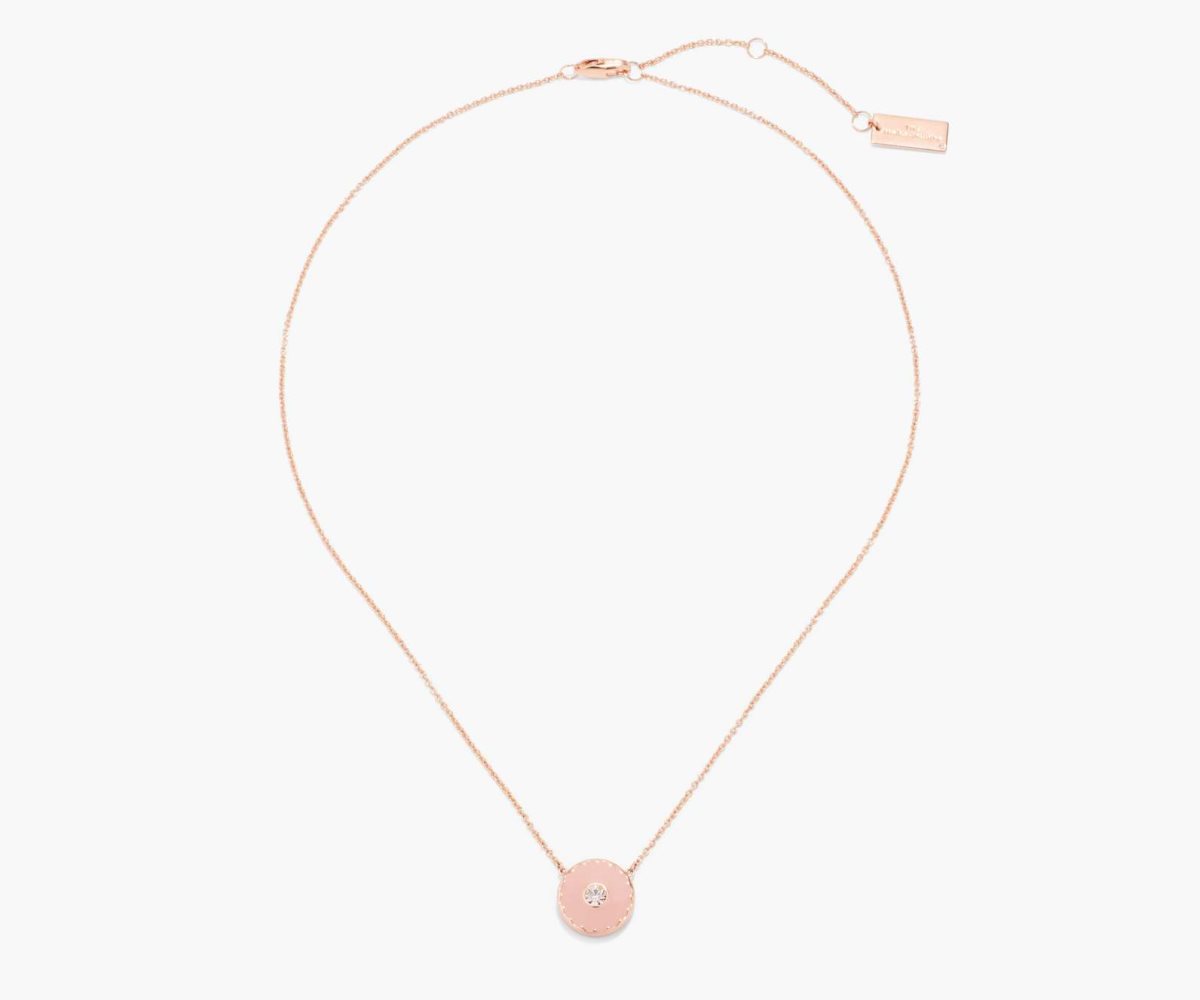 Marc Jacobs Medallion Pendant Marroni Rosa Oro | QSM597406