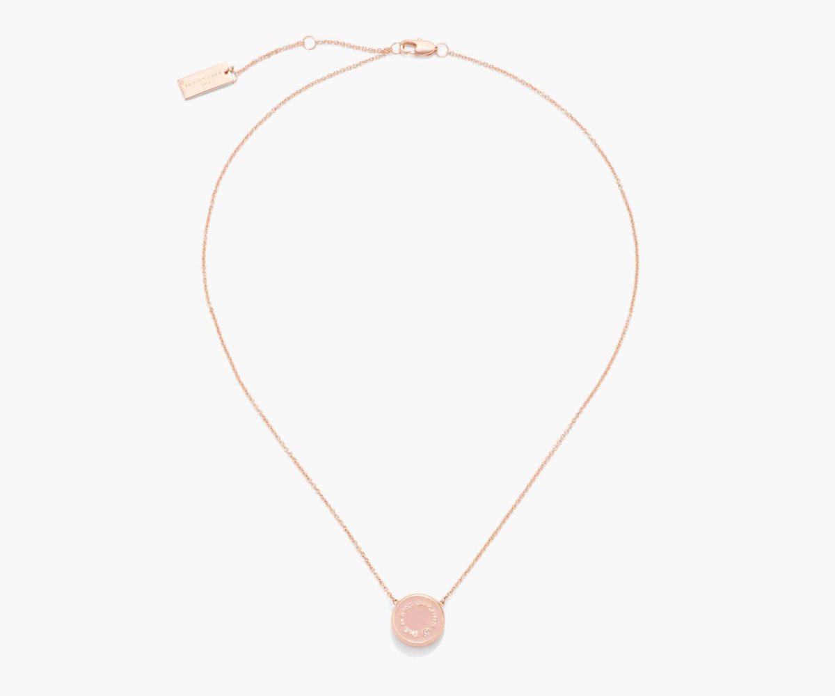 Marc Jacobs Medallion Pendant Marroni Rosa Oro | QSM597406