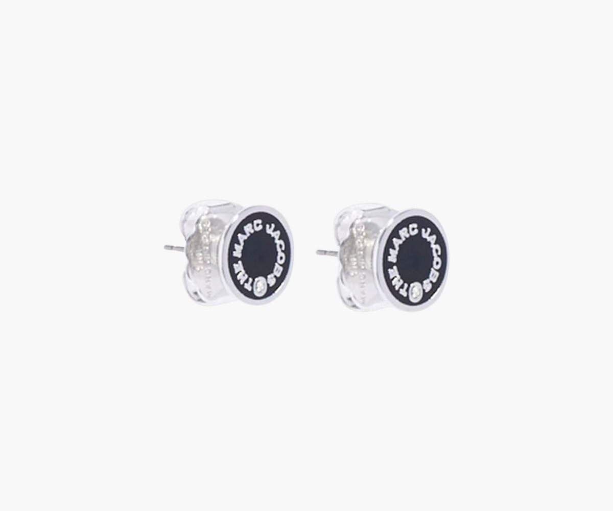 Marc Jacobs Medallion Studs Nere Argento | HUK473985