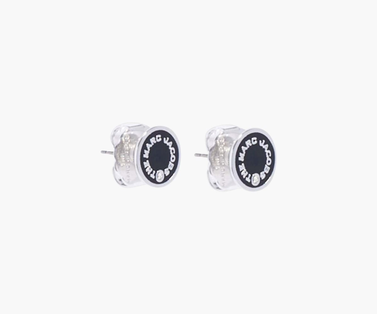 Marc Jacobs Medallion Studs Nere Argento | HUK473985