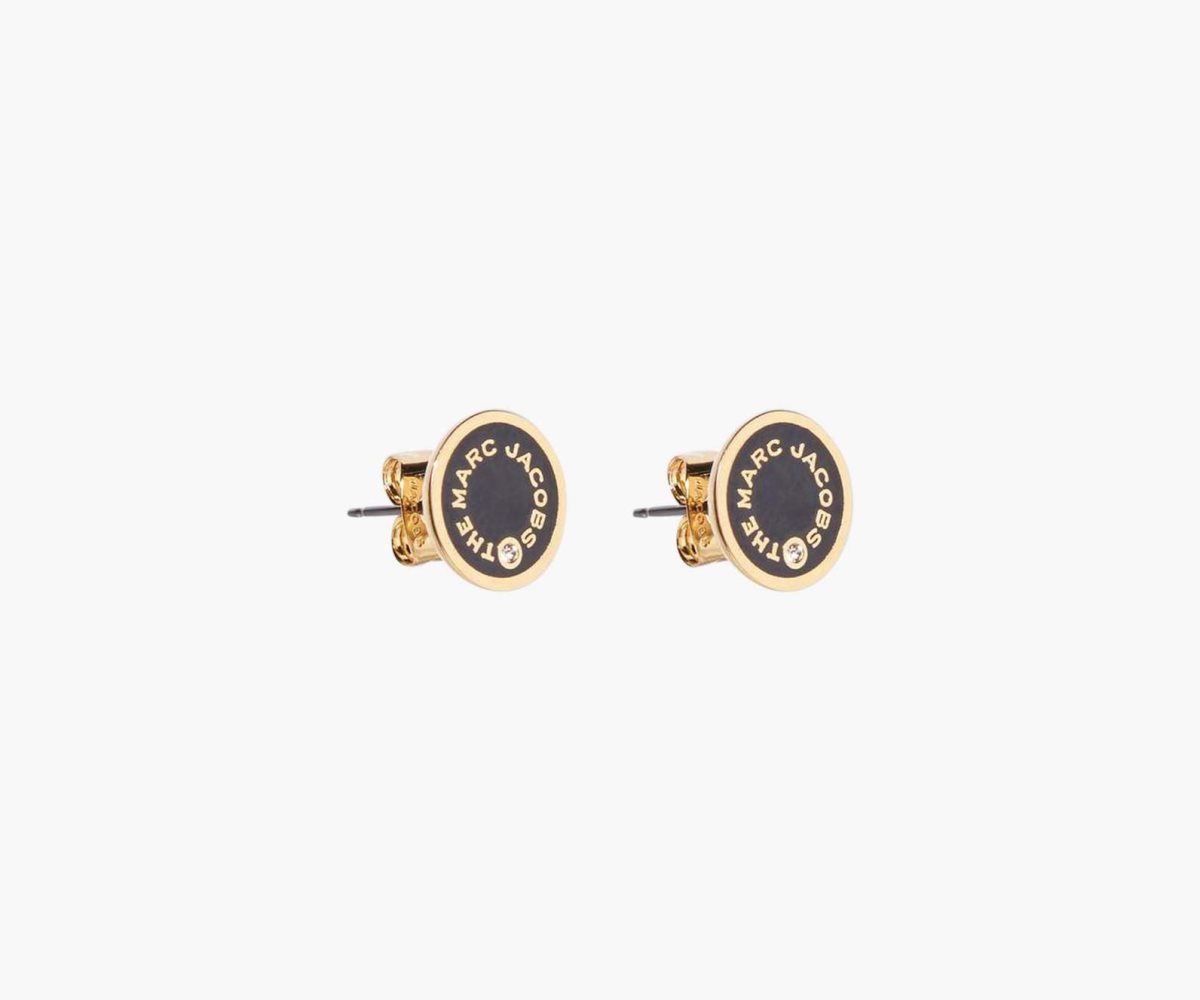 Marc Jacobs Medallion Studs Nere Oro | WKB278453