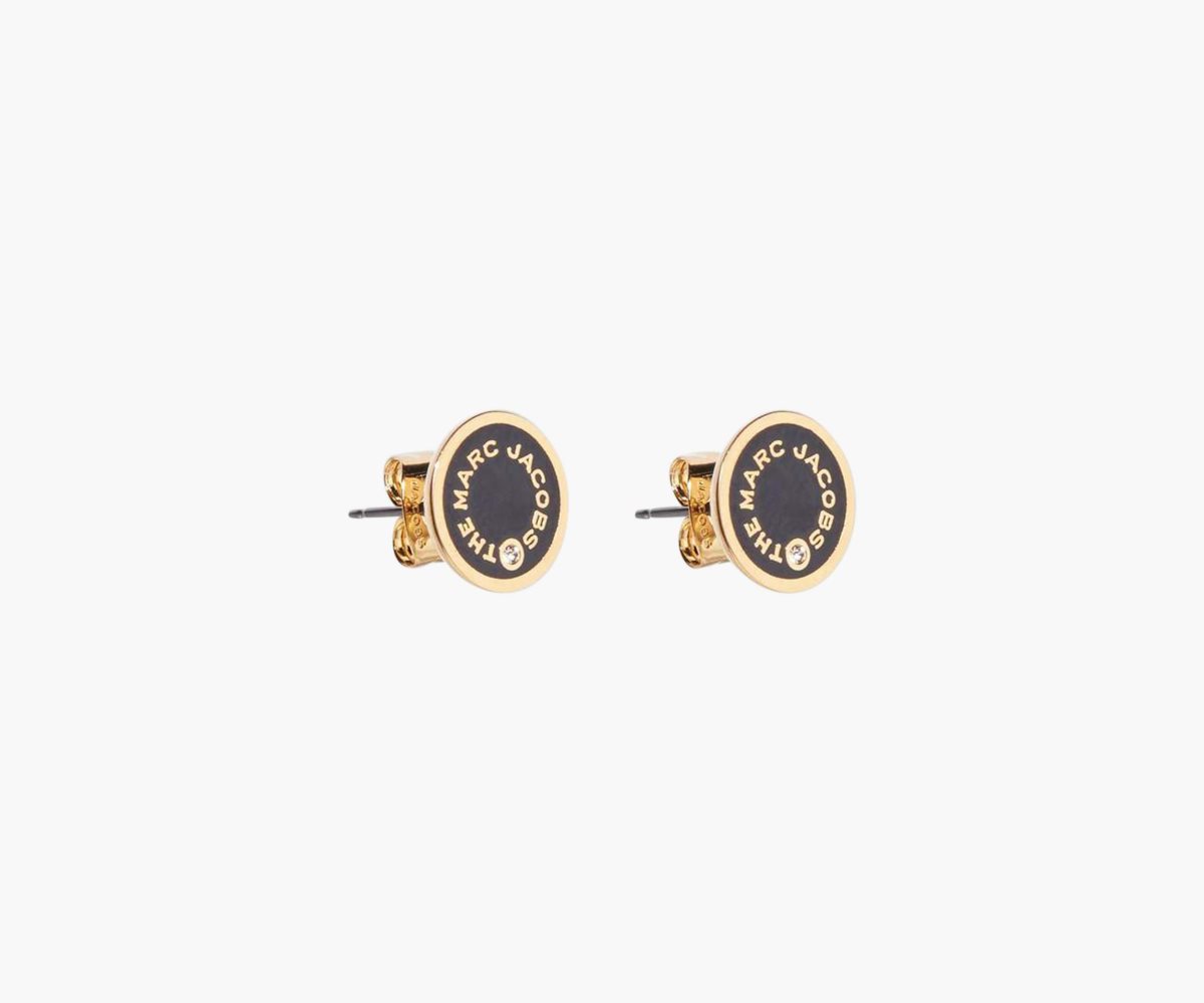 Marc Jacobs Medallion Studs Nere Oro | WKB278453