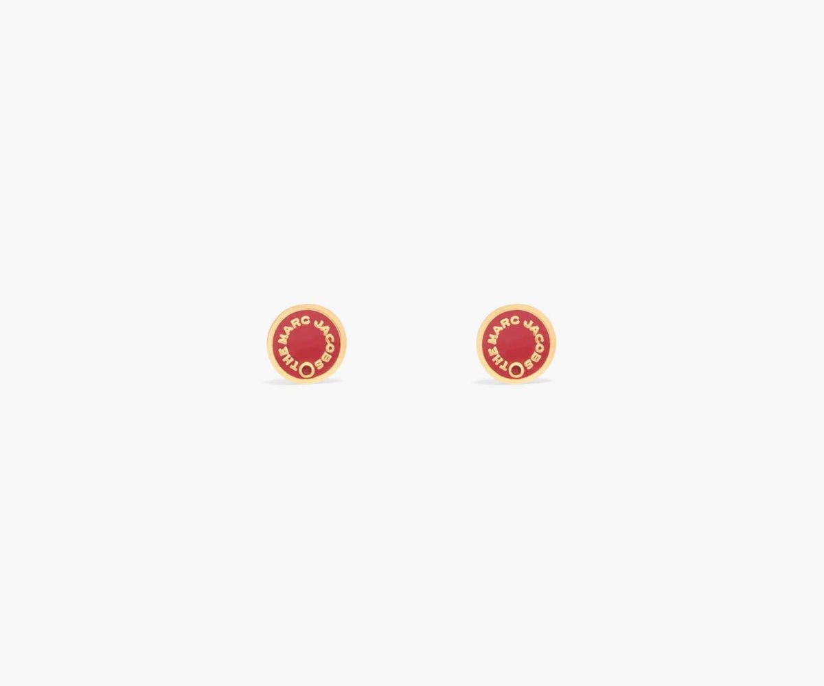 Marc Jacobs Medallion Studs Rosse Oro | QGC689502