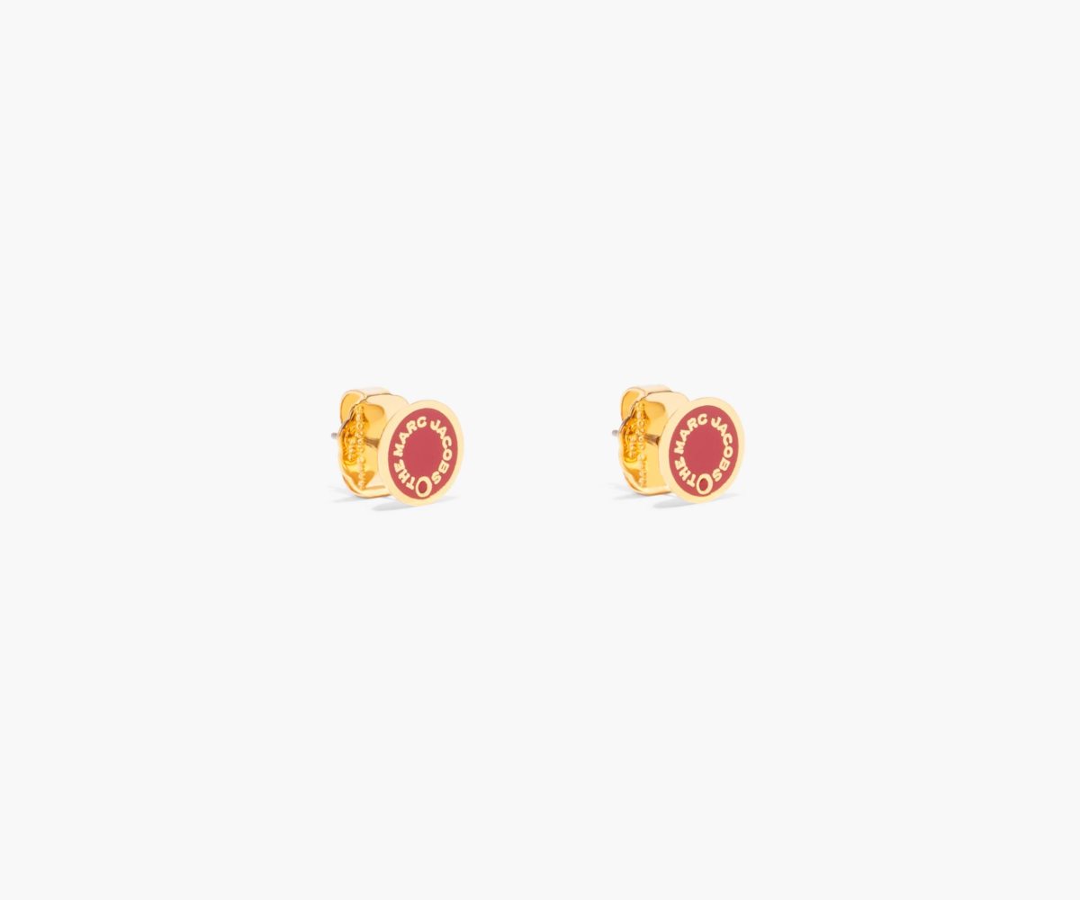 Marc Jacobs Medallion Studs Rosse Oro | QGC689502