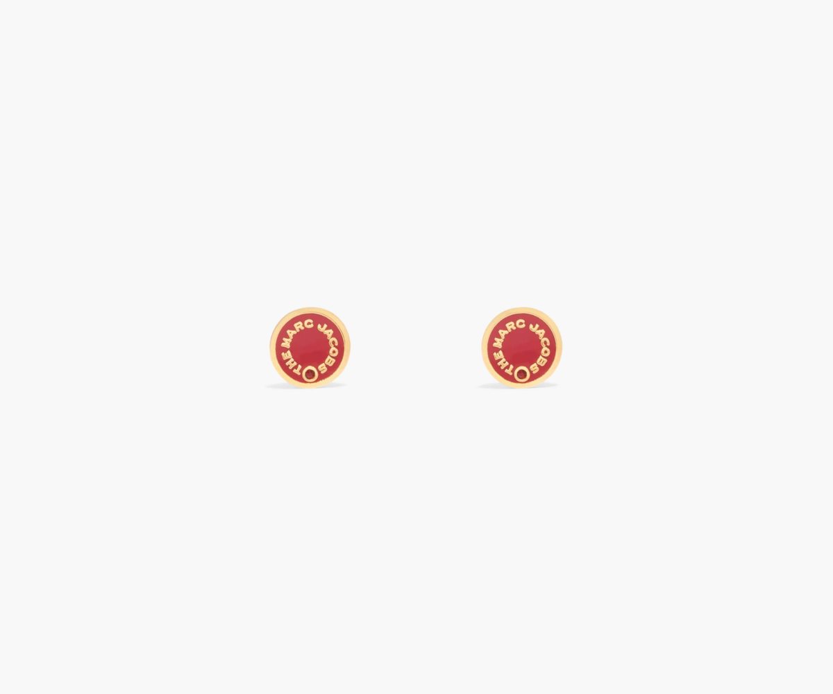 Marc Jacobs Medallion Studs Rosse Oro | QGC689502