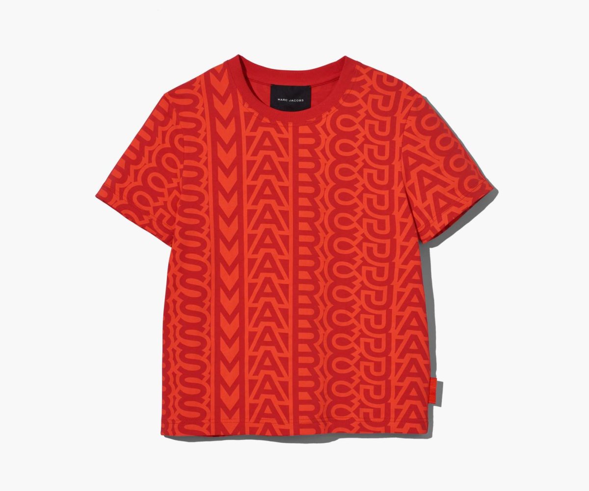 Marc Jacobs Monogram Baby Tee Arancioni Rosse | ATC712439