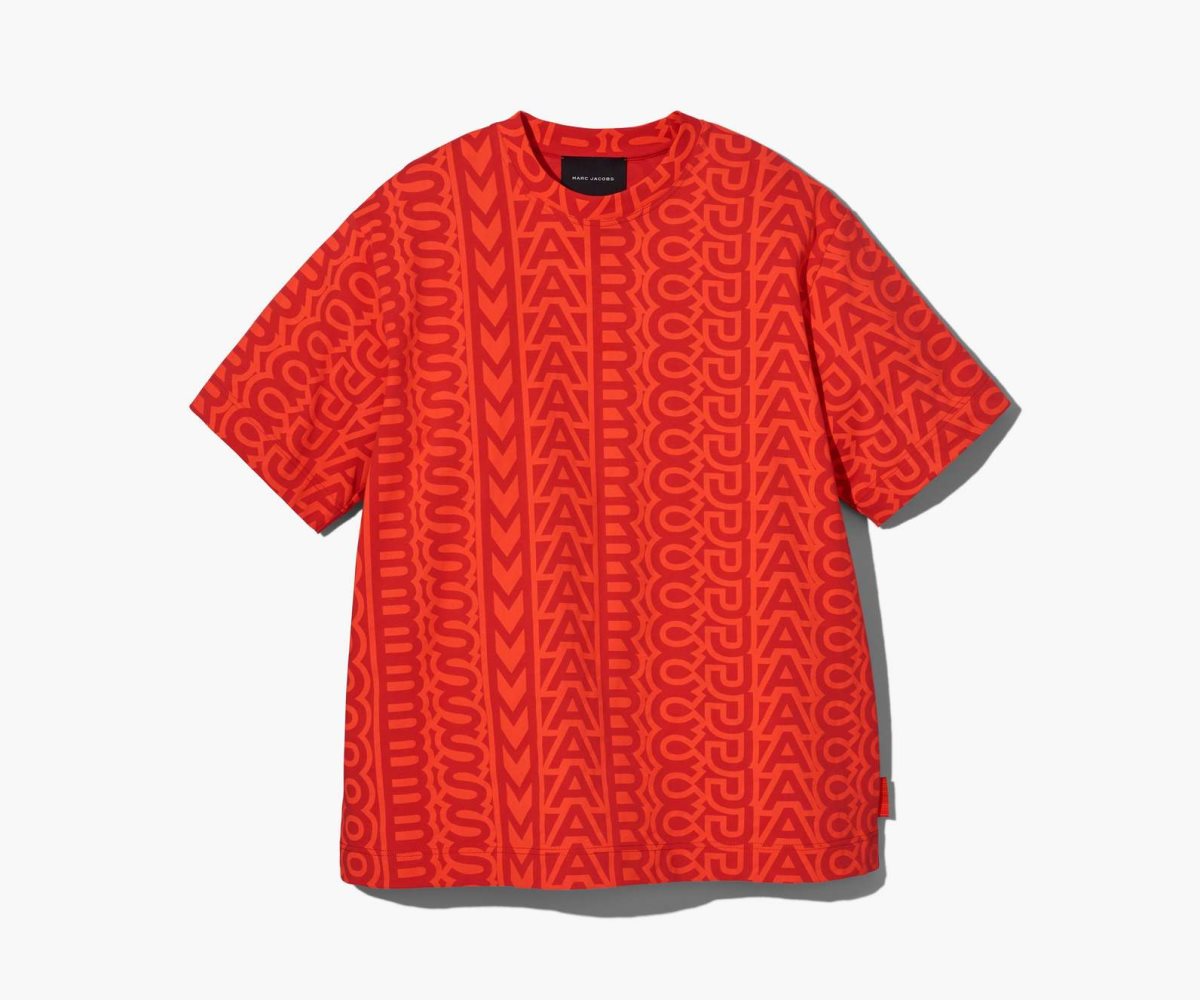 Marc Jacobs Monogram Big T-Shirt Arancioni Rosse | ZFI836752