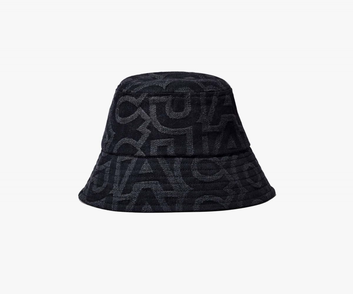 Marc Jacobs Monogram Bucket Hat Nere | NLG607831