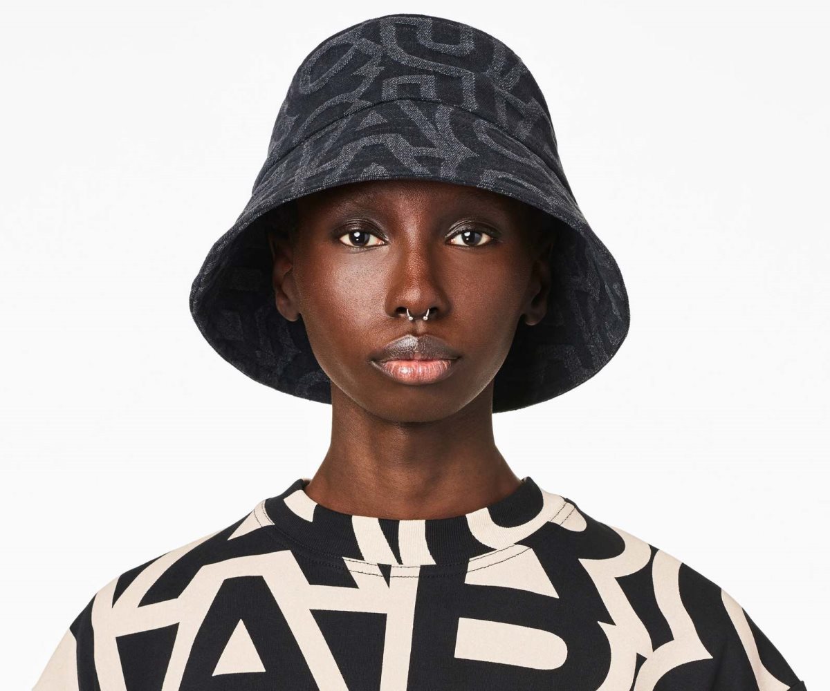 Marc Jacobs Monogram Bucket Hat Nere | NLG607831