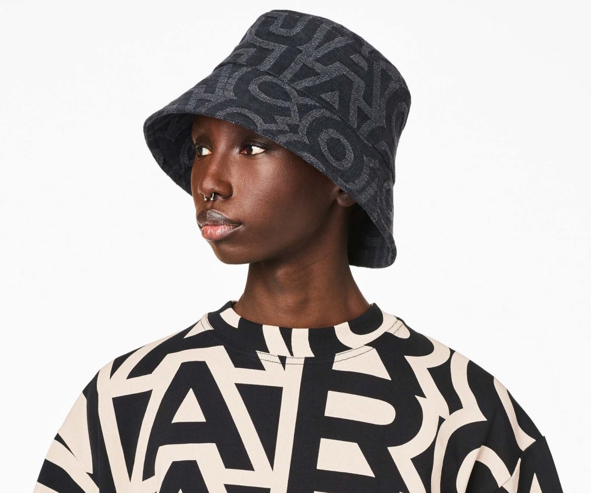 Marc Jacobs Monogram Bucket Hat Nere | NLG607831