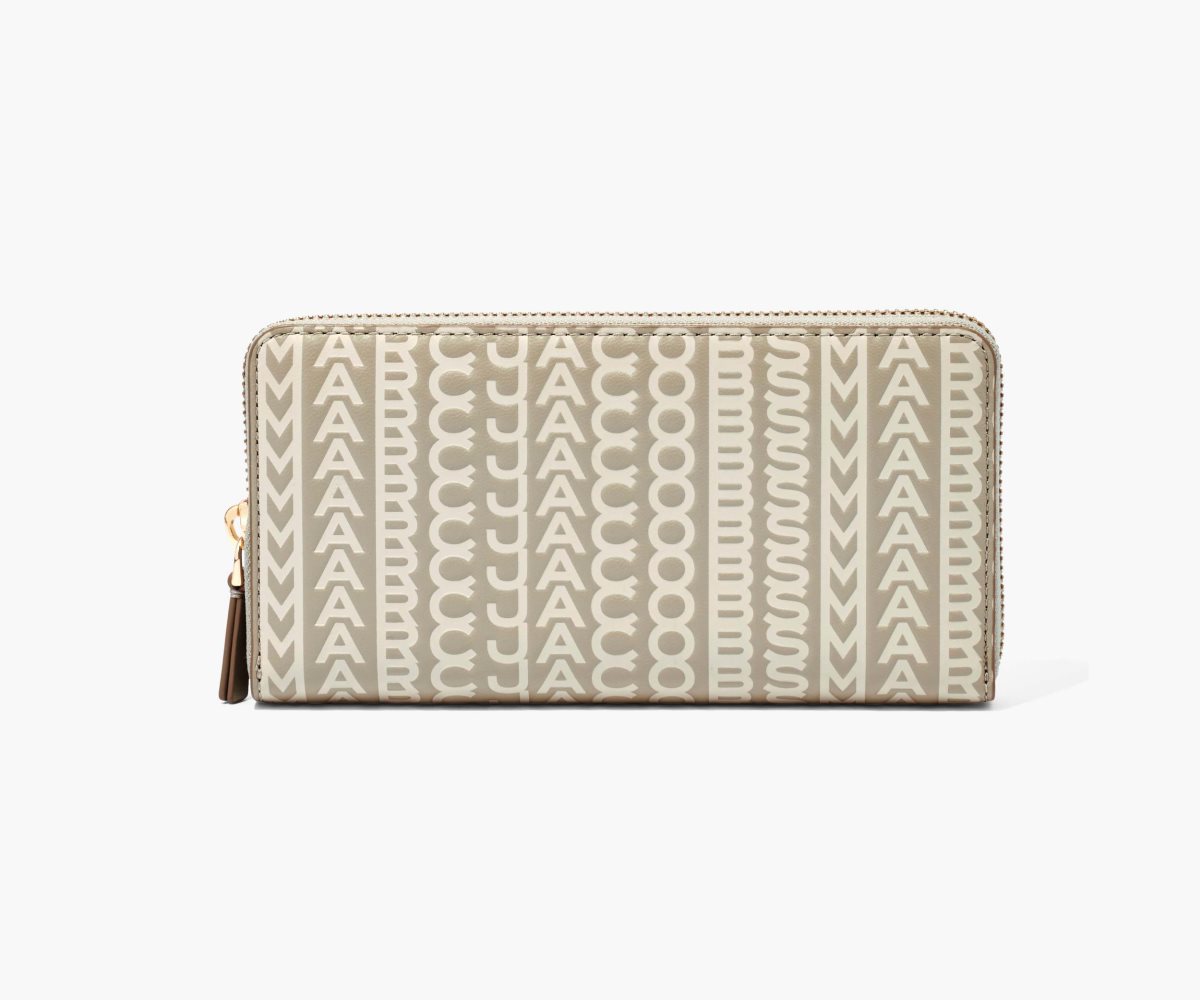 Marc Jacobs Monogram Continental Wallet Khaki | ARU398204