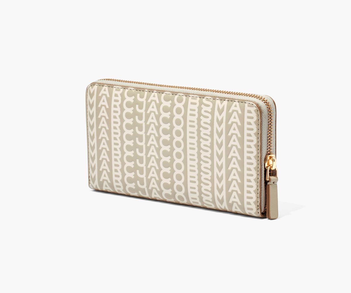 Marc Jacobs Monogram Continental Wallet Khaki | ARU398204