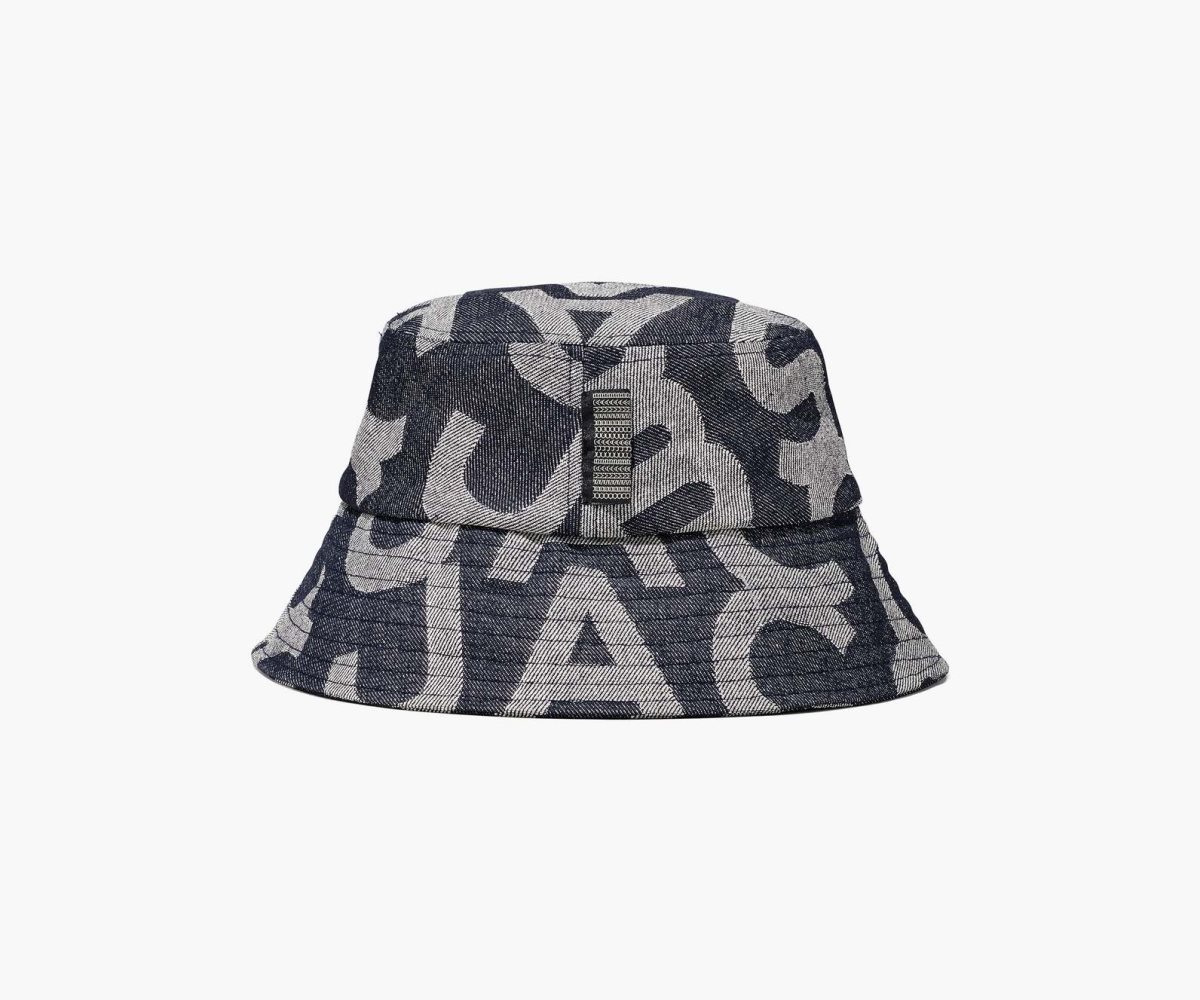 Marc Jacobs Monogram Denim Bucket Hat Blu | FMA720149