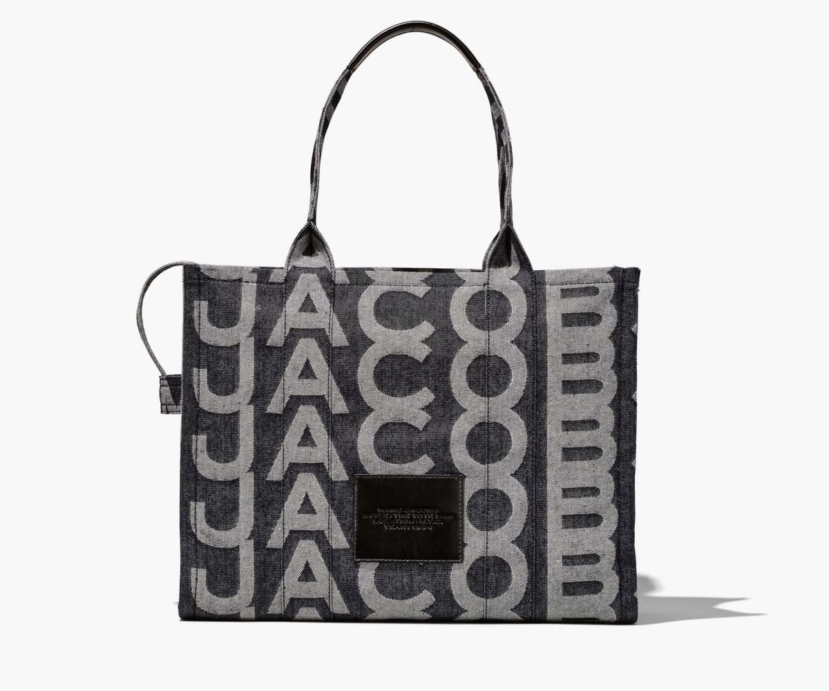 Marc Jacobs Monogram Denim Large Tote Blu | OCQ763029