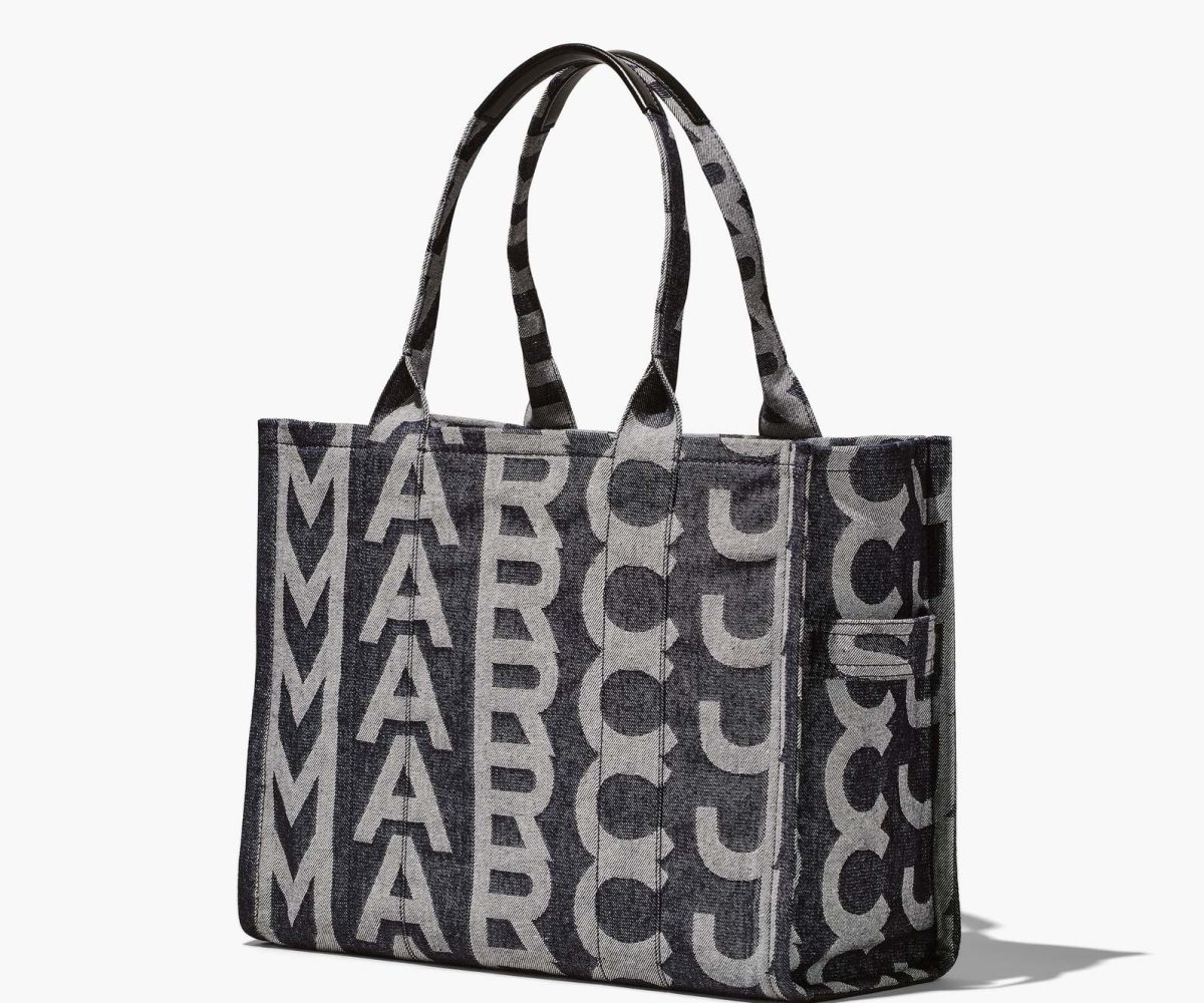 Marc Jacobs Monogram Denim Large Tote Blu | OCQ763029