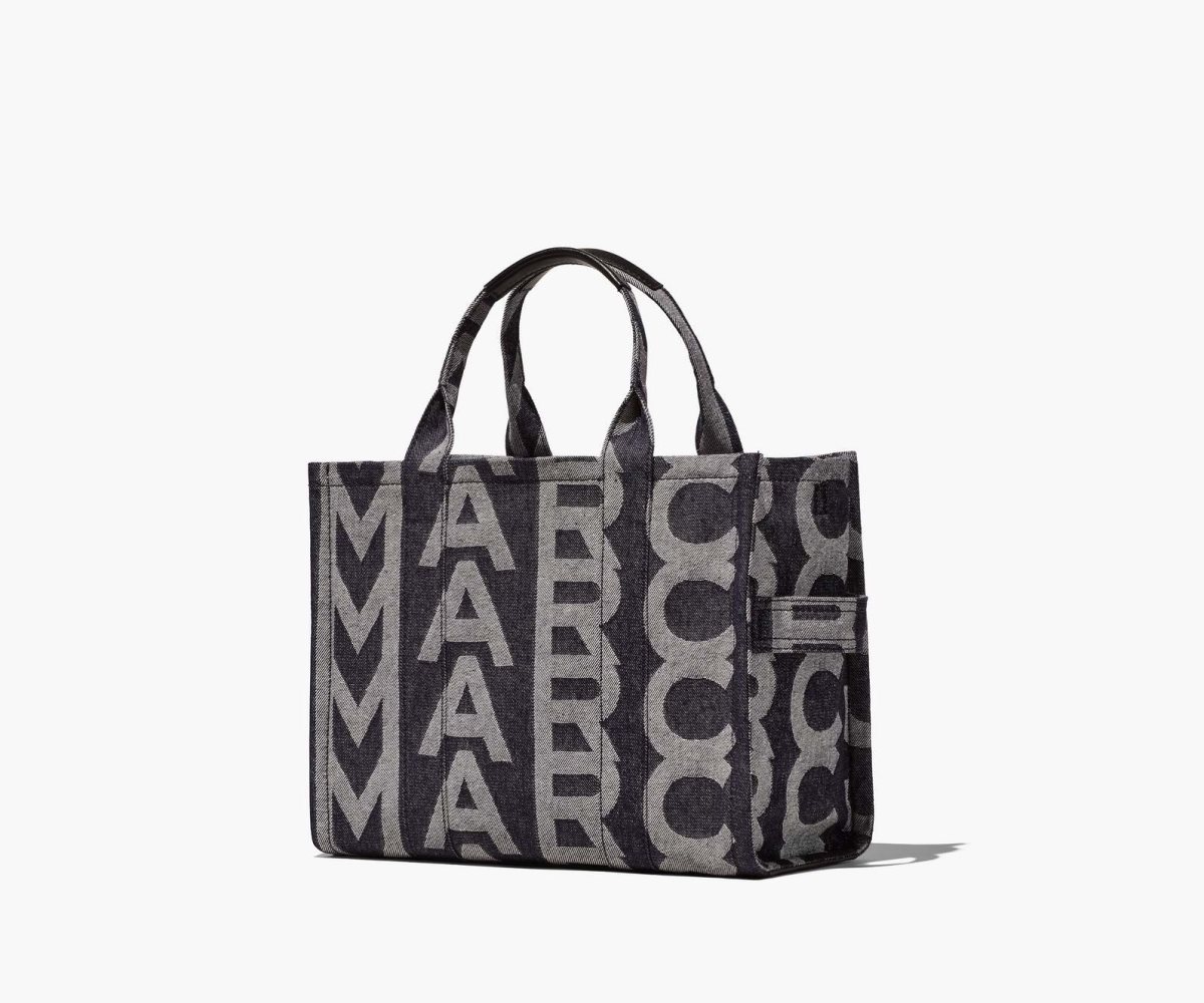 Marc Jacobs Monogram Denim Medium Tote Bag Blu | URQ859620