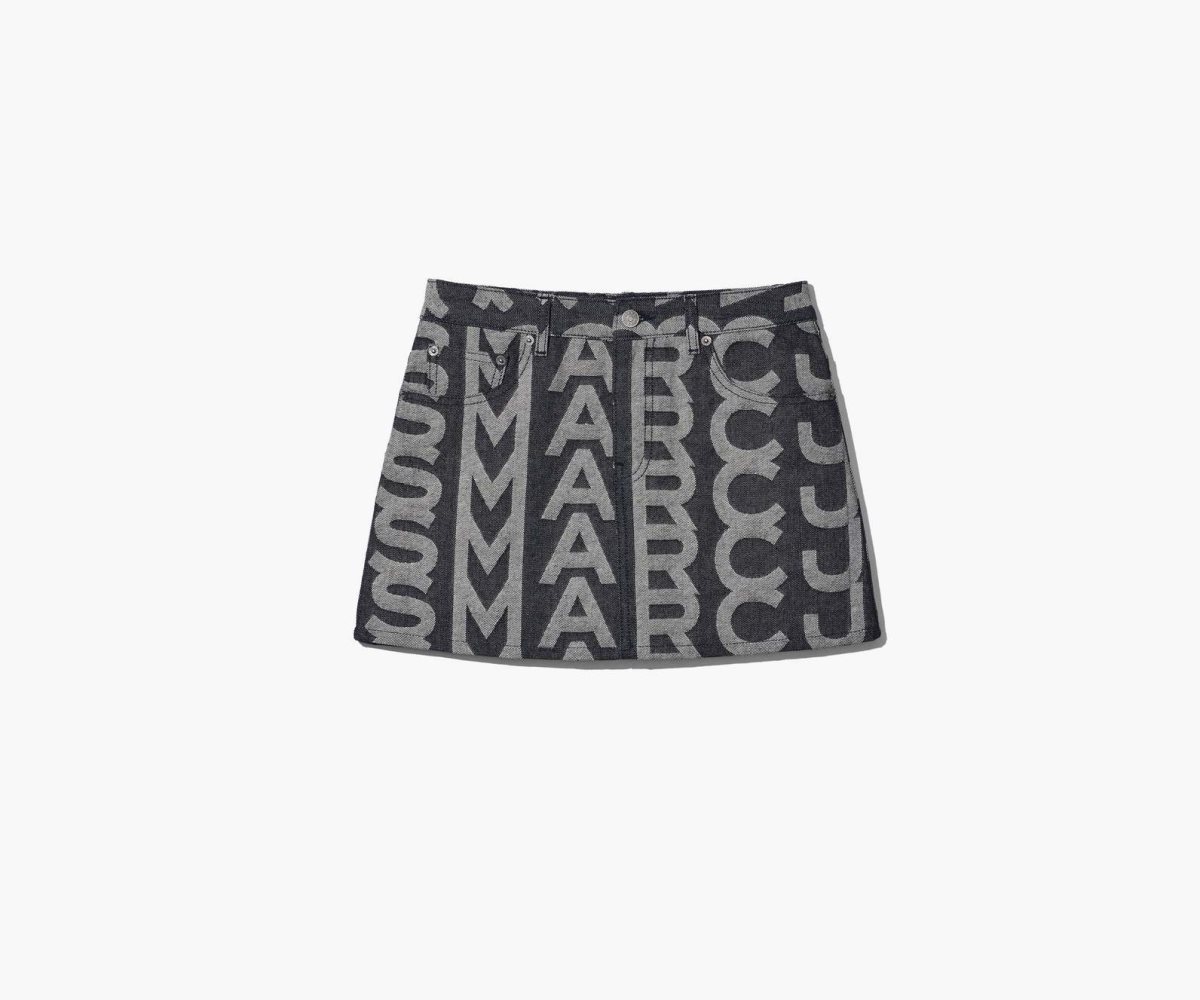 Marc Jacobs Monogram Denim Mini Skirt Blu | LCD293605