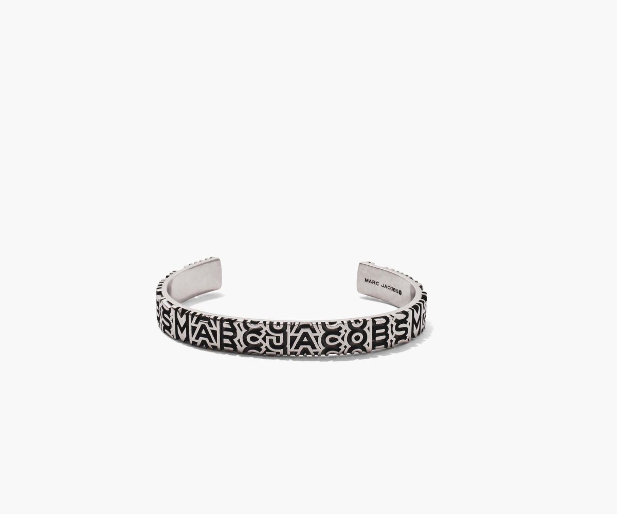 Marc Jacobs Monogram Engraved Bracelet Argento | TMP958412