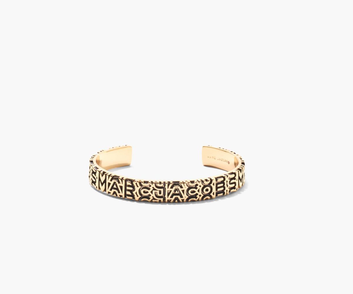 Marc Jacobs Monogram Engraved Bracelet Oro | JOI804263