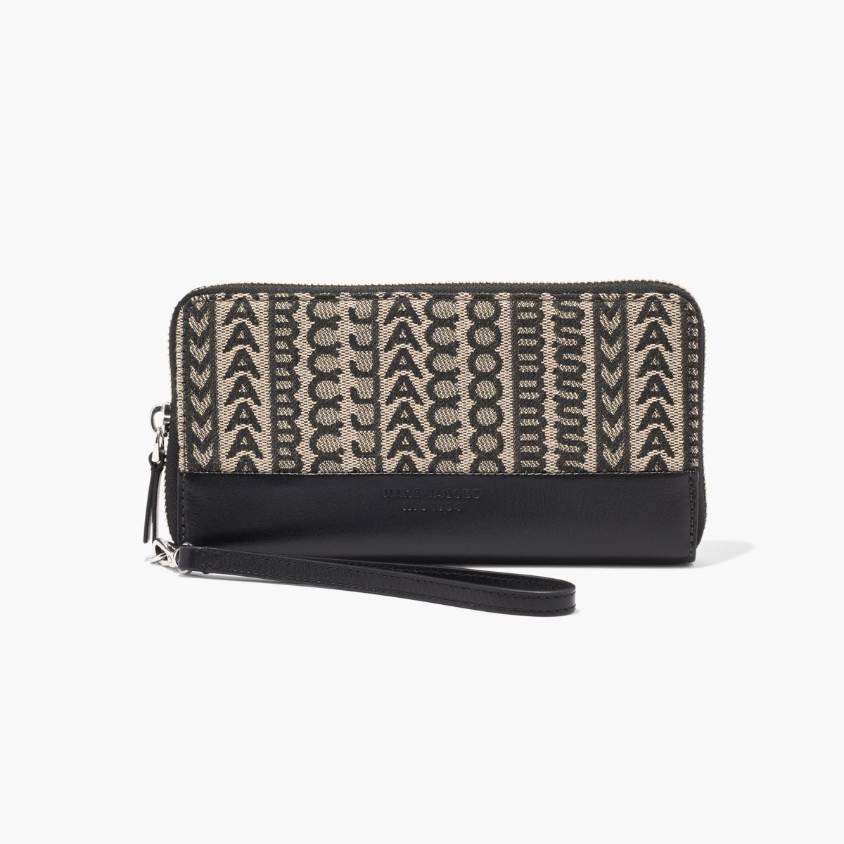 Marc Jacobs Monogram Jacquard Continental Wristlet Wallet Beige Colorate | GQS751048