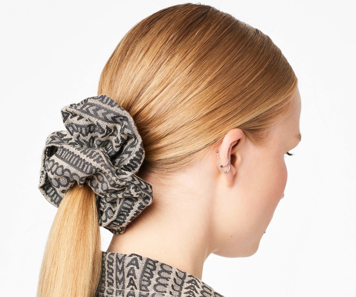 Marc Jacobs Monogram Jacquard Scrunchie Beige | FQT829406