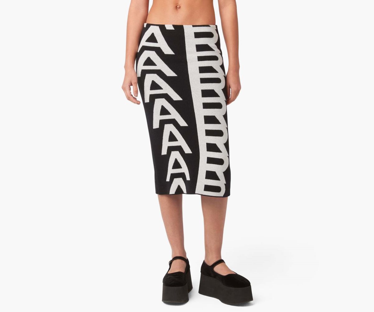 Marc Jacobs Monogram Knit Tube Skirt Nere Bianche | BWN093156