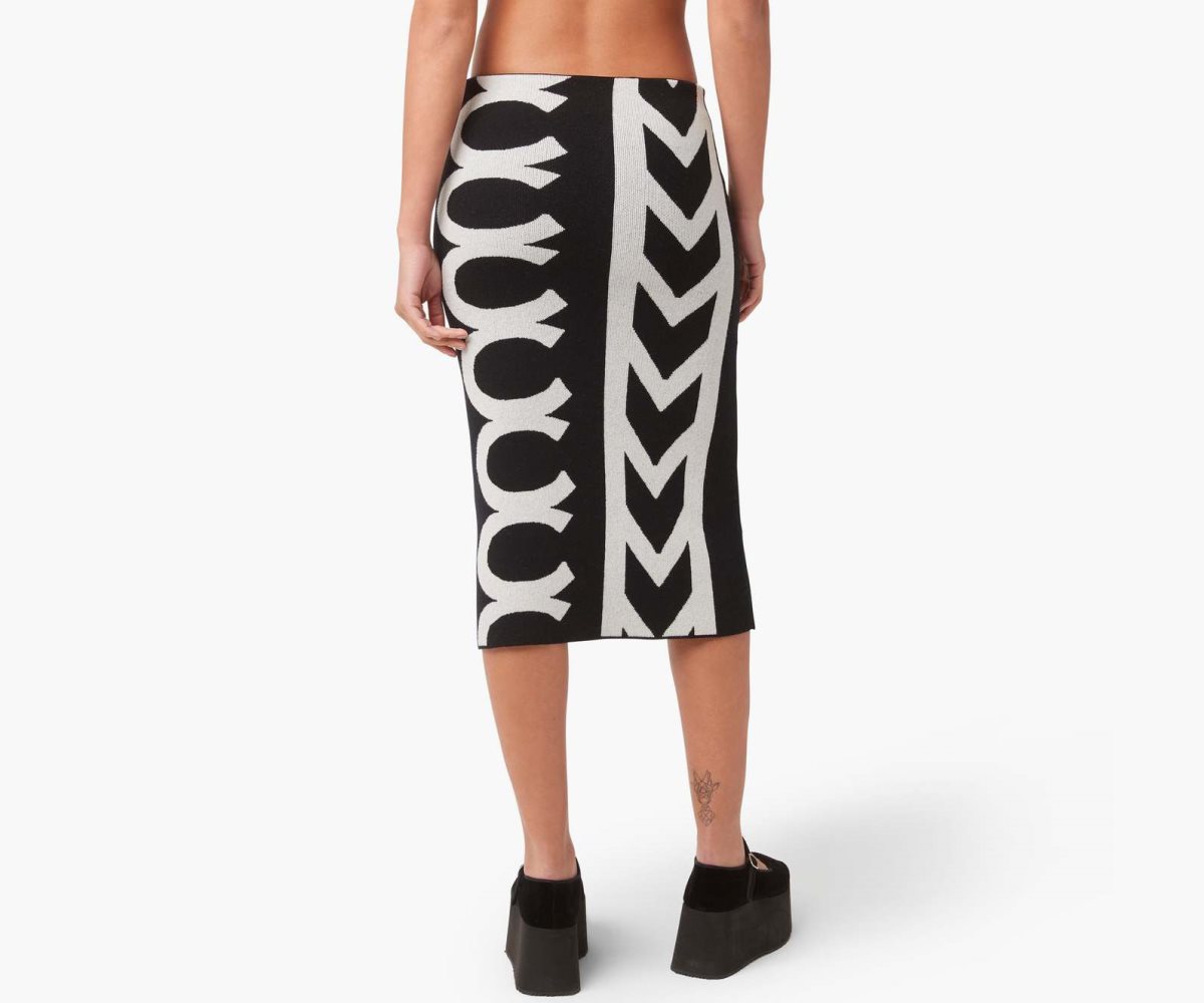 Marc Jacobs Monogram Knit Tube Skirt Nere Bianche | BWN093156