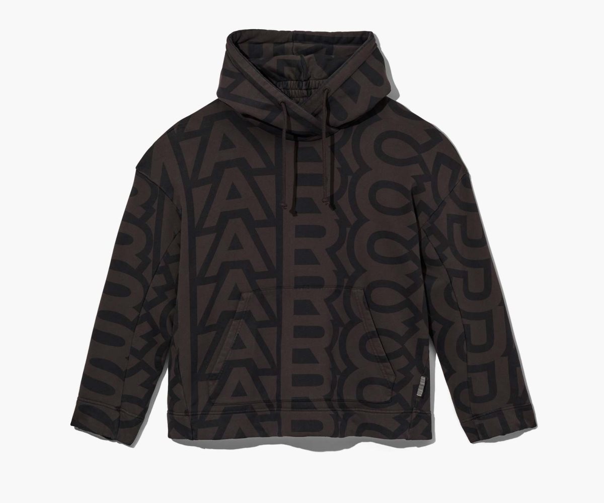 Marc Jacobs Monogram Oversized Hoodie Nere Grigie | ASW054673