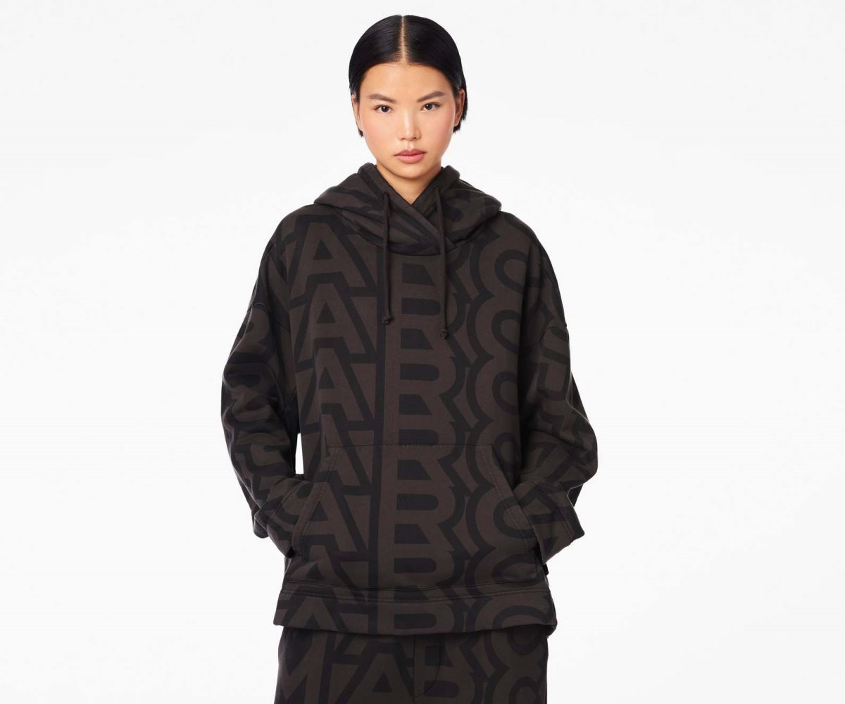 Marc Jacobs Monogram Oversized Hoodie Nere Grigie | ASW054673